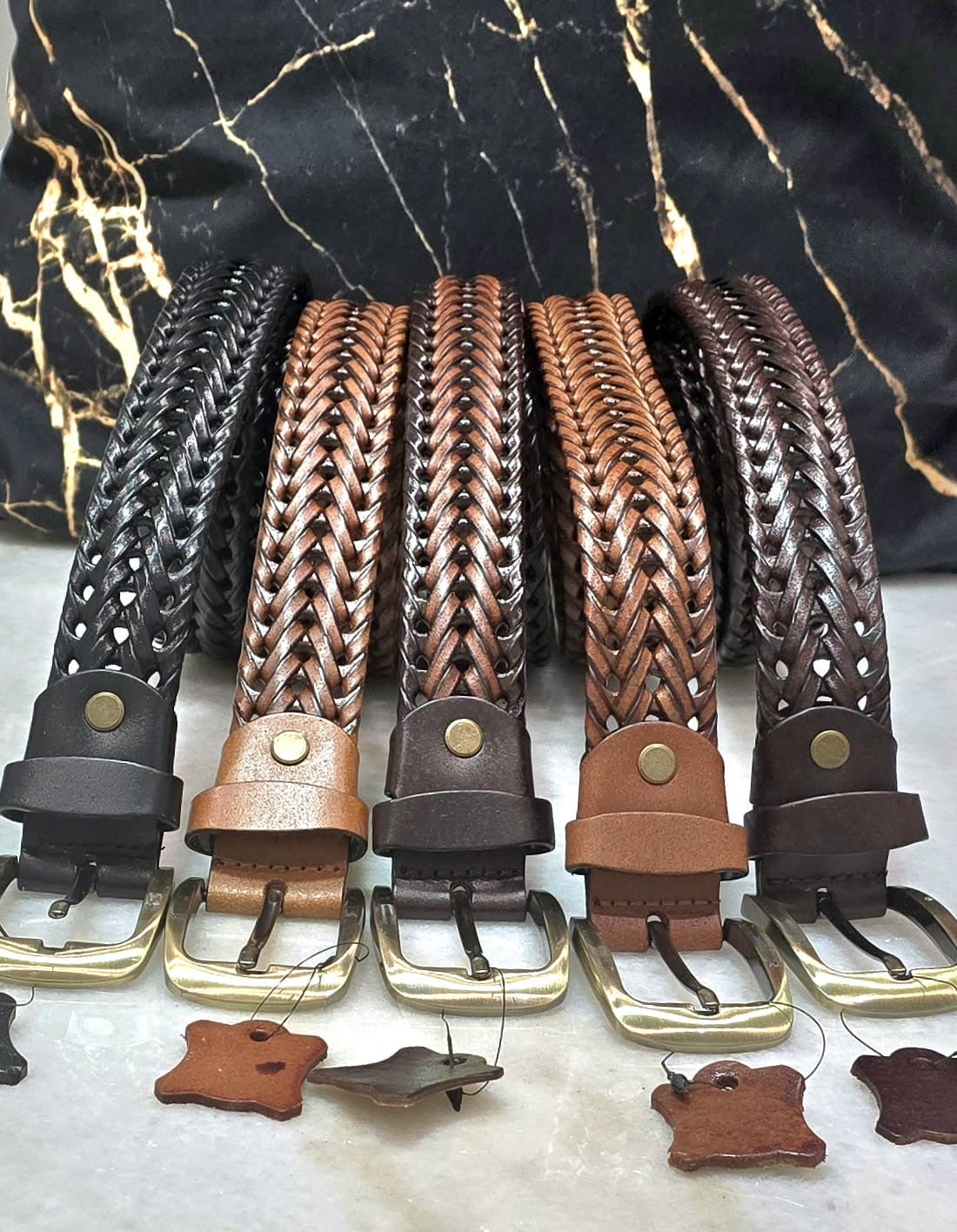 Braided Leather Belts