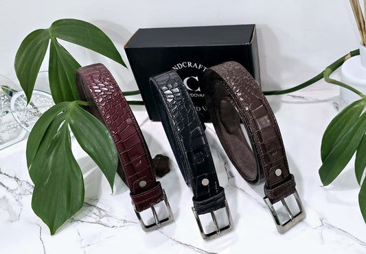 Crocodile Leather Belts